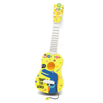 Vgrassp 22 Inch 4 String Dinosaur Theme Kids Guitar Toy - Colorful Cartoon Design Musical Instrument Toy, Educational Ukulele St