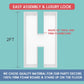 2Ft Letter H Mosaic Balloon Frame Letter Diy Fillable Letters Kit For Birthday Party Wedding Backdrop Decor