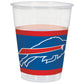 Amscan 16 Oz Blue & Red Buffalo Bills Plastic Cups - 25 Durable & Reusable Party Cups for Game Day Celebrations & Tailgate Events