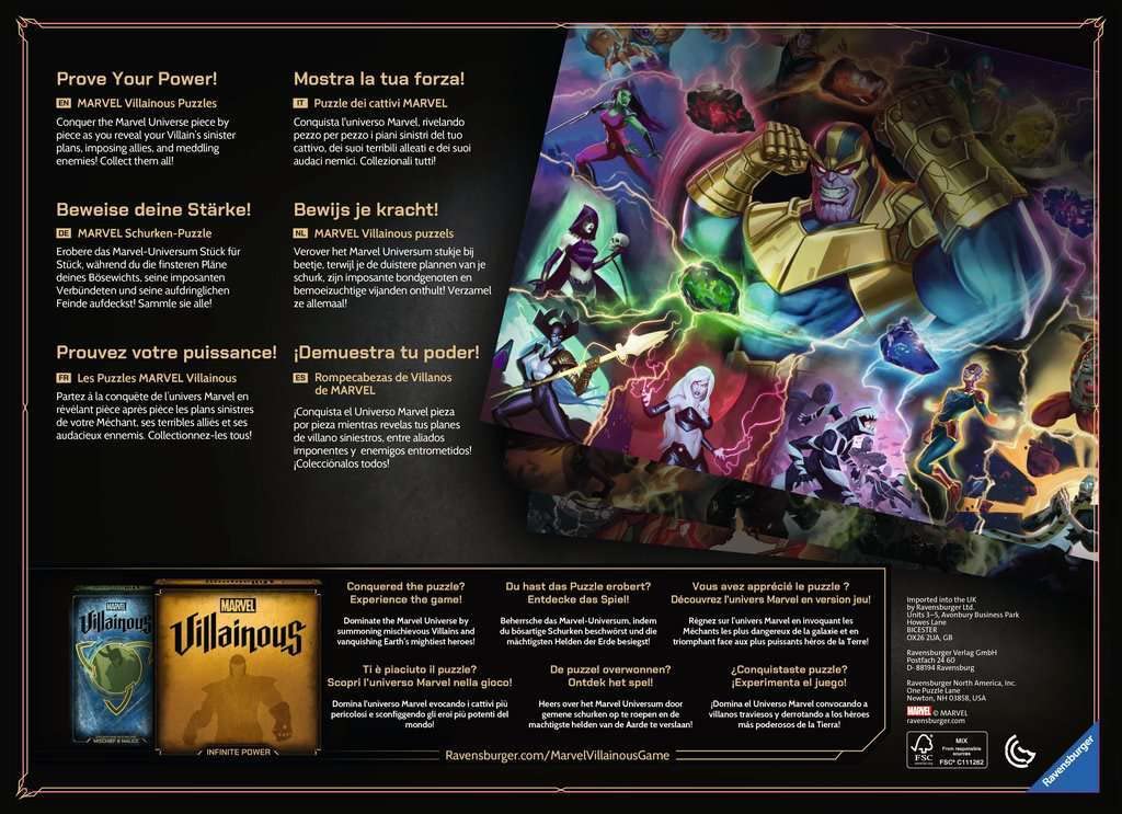 Ravensburger Marvel Villainous: Killmonger 1000 Piece Jigsaw Puzzle For Adults - 16906 - Every Piece Is Unique, Softclick Technology Means Pieces Fit Together Perfectly