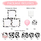 Holy Cow Im One First Birthday Decorations Girl, One Balloon Boxes With Cow And Pink Balloons, One Blocks For Cow Farm Western T