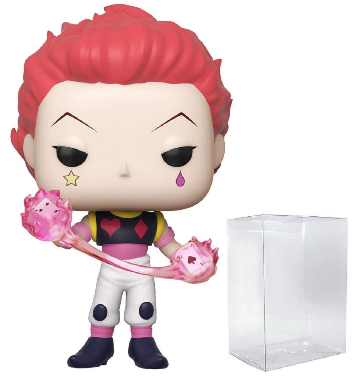 Pop Hunter X Hunter - Hisoka Funko Pop Vinyl Figure (Bundled With Compatible Pop Box Protector Case), Multicolored, 3.75 Inches