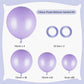 Owpfjg 130Pcs Pastel Purple Balloons Different Sizes 18 12 10 5 Inch For Balloon Garland Arch,Light Purple Latex Balloons For Bi