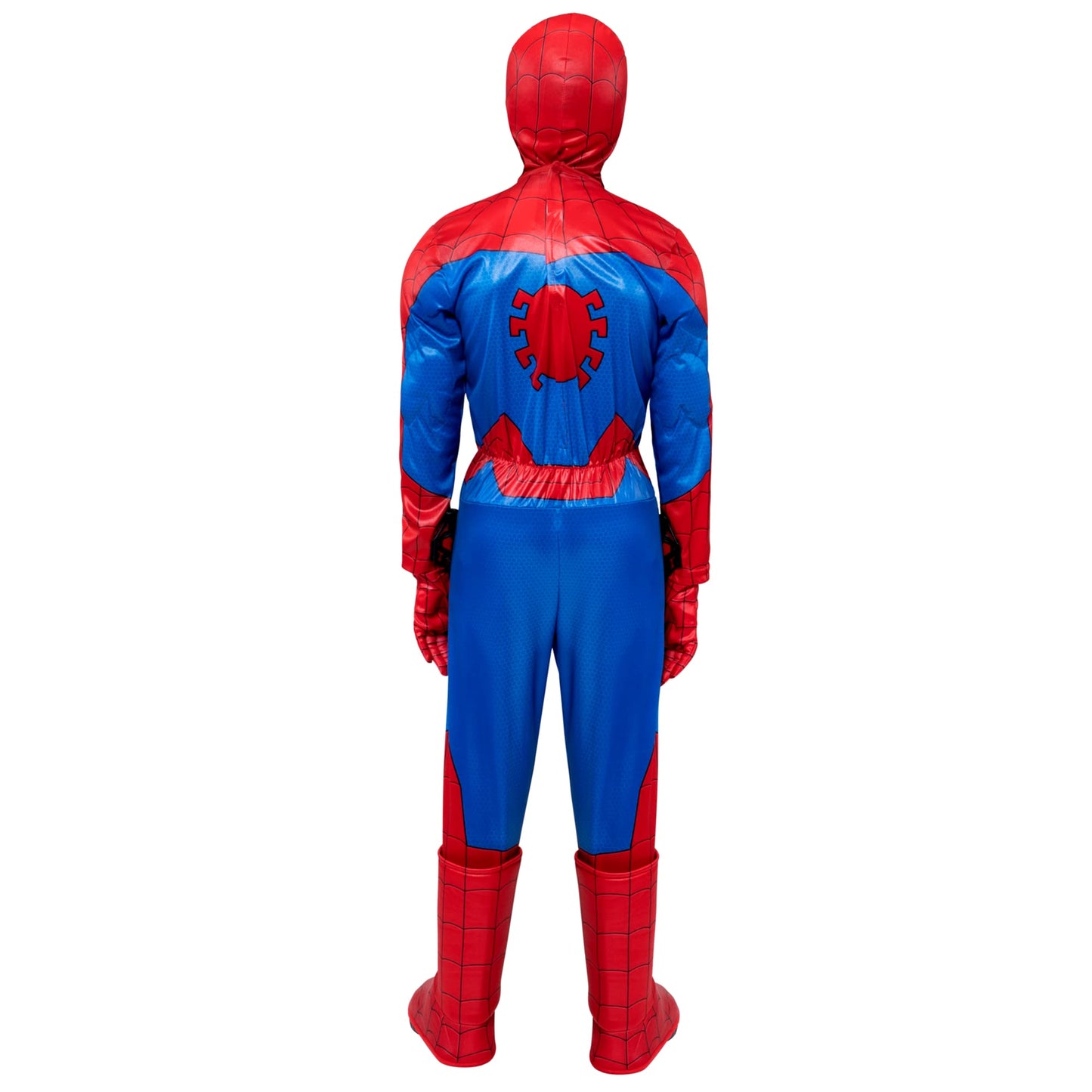 Marvel Spider-Man Official Youth Halloween Costume - Padded Jumpsuit With Gloves And Detachable Mask (L) Multi