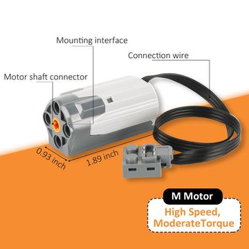 5-In-1 Motor Kit Compatible With Lego Technic, Motor Set With Powerful Motors, Advanced Control Functionality, Ultimate Compatib