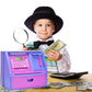 Atmbnk Interactive Atm Piggy Bank For Kids, Safe Money Saving Toy With Password Protection, Coin Recognition, Bill Insertion, For Boys And Girls Aged 5-12 (Purple)
