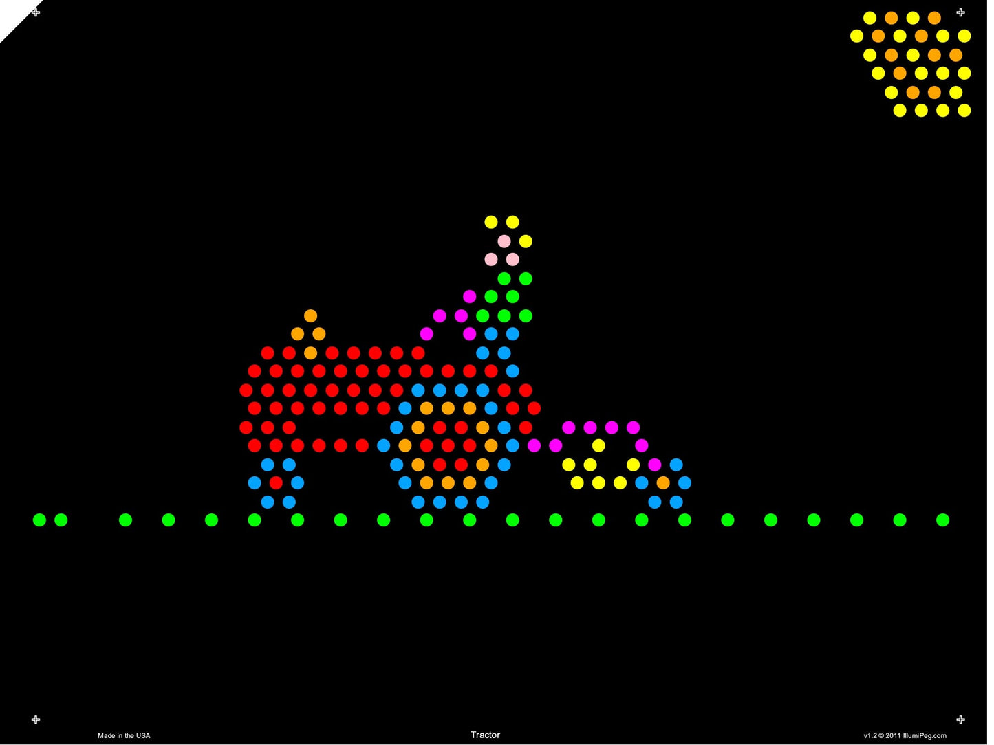 IllumiPeg Farm Refill templates for pre-1994 Original Lite Brite (10 Sheets, 9x12)