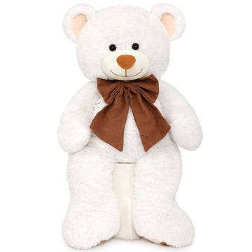 Morismos Teddy Bear Stuffed Animal 39In,Giant Bear Plush For Girlfriend,Big Teddy Bear Toy,Huge Teddy Bear Gift For Boy Girl Val