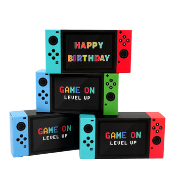 Video Game Party Favor Boxes - 12 Pcs Game On Theme Gifts Boxes For Boys Kids Video Game Birthday Party Supplies Goodie Candy Ba