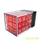 Bescon 12mm 6 Sided Dice 36 in Brick Box, 12mm Six Sided Die (36) Block of Dice, Translucent Red with White Pips
