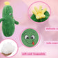 Baboli Adorable Pickle Stuffed Animal Cucumber Plush Plant With Smile Face And Yellow Corolla Pretty Cute Plushie Toy Gift For Any Pickle Lover 12 Inches (Naughty-L)