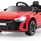 Infans 12V Kids Ride On Car, Licensed Audi Rs E-Tron Gt Electric Vehicle With Remote Control, Toddlers Battery Powered Toy With 4 Wheels Suspension, Led Headlight, Music, Mp3, Usb, Tf Port (Red)