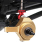 INJORA Brass Steering Knuckles RC Counterweights for 1/24 RC Crawler Axial SCX24 AX24 Upgrades Parts