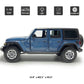 4 Door Wrangler Sahara Hard Top SUV Model Car Diecast Toy Cars 1/32 Scale Metal Vehicle Children's Die-cast Vehicles, Doors Open