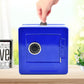 Kids' Safe Piggy Bank, Metal Safe With Key, Money Saving Box For Children, Boys Girls Best Giftoney Banks (Blue, Small)