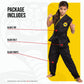 Disguise Cobra Kai Costume For Kids, Official Cobra Kai Costume Kids Gi With Black Belt, Child Size Large (10-12)