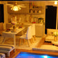 Gudoqi Diy Miniature Dollhouse Kit, Tiny House Kit With Music, Miniature House Kit 1:24 Scale, Great Gift For Birthday Christmas, Time Apartment