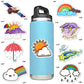 Susihi Weather Stickers Cloud Stickers For Water Bottles Weather Stickers Pack For Laptop (50Pcs)