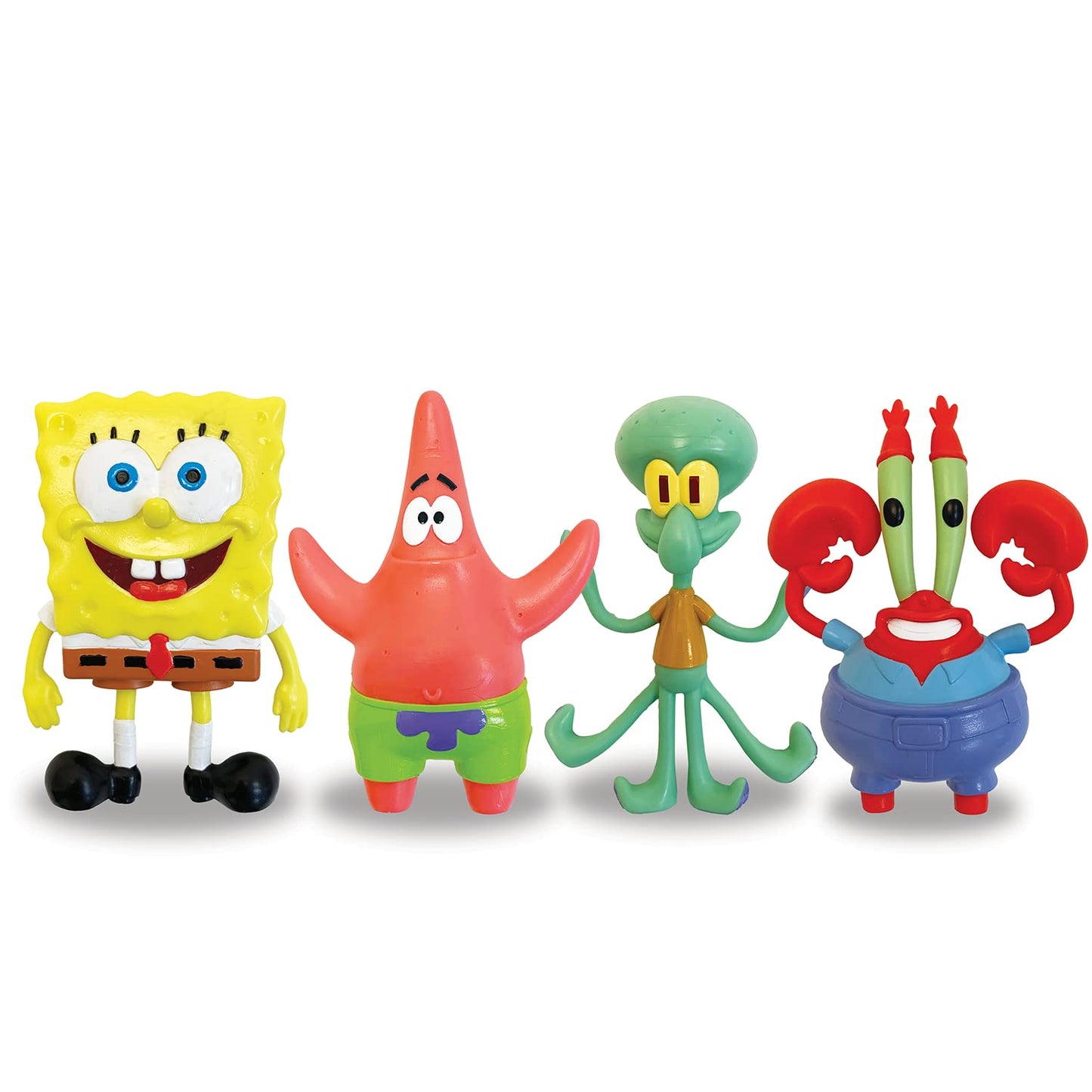 TCG Toys Bendable Spongebob Squarepants Action Figure - Small Multi-Color - Model 55084 - Great Birthday Gift for Kids