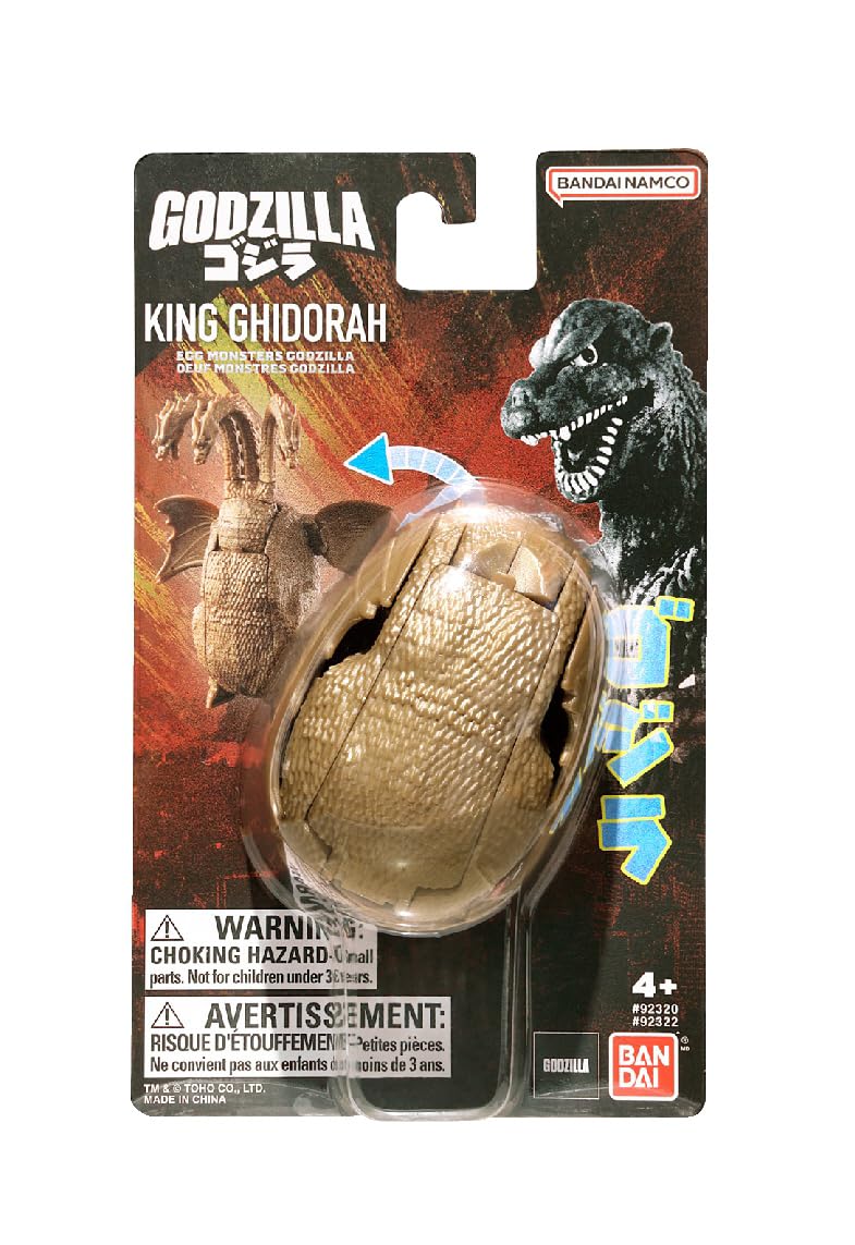Bandai Namco - Godzilla - King Ghidorah, 4' Transforming Egg Toy Figure