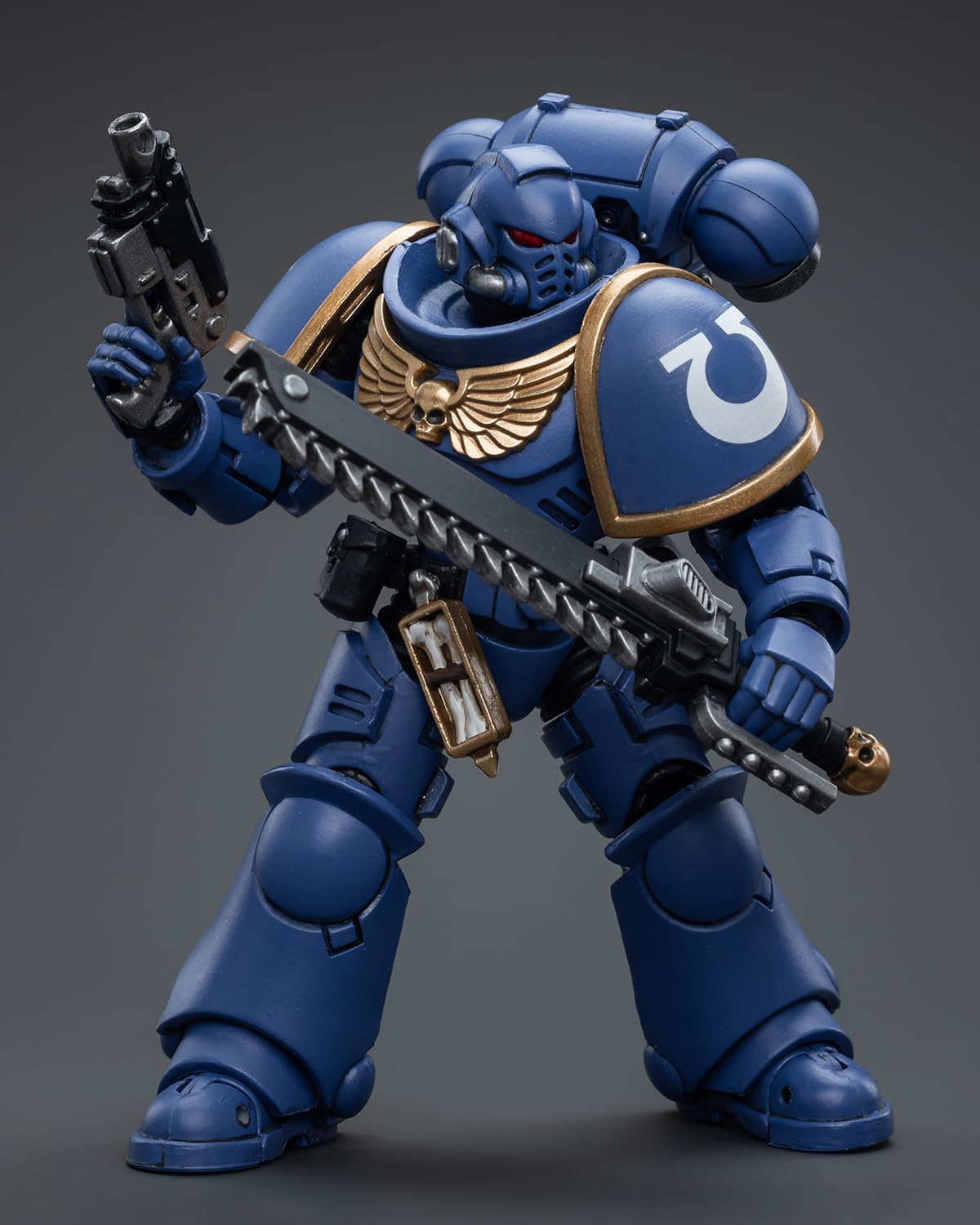 Joytoy Warhammer 40K Space Marine Genuine License 1/18 Soldier, 4Inch Models Space Marines Action Figures Kits (Ultramarines Intercessors)