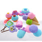 GIFTEXPRESS 17 PCS Pretend Play Food Dessert Set, Sweet Treats Assortment, Toy Donuts, Cupcakes, Ice Cream, Candy Bars, Assorted