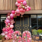 Bezente Pink Balloons Set, 60pcs 12" Metallic & Latex Balloons for Birthday, Wedding, Baby Shower - Multiple Pink Colors