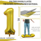 Goer Number 10 Balloons For 10Th Birthday Party Decorations,42 Inch Jumbo Foil Helium Balloons For 10Th Anniversary (Gold)