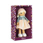Kaloo Tendresse My First Fabric Doll Chloe K 9.75” Medium Soft Plush Figure In Peach And Striped Dress, Denim Jacket And Blonde Hair With Embroidered Face Machine Washable For Ages 0+, K963659