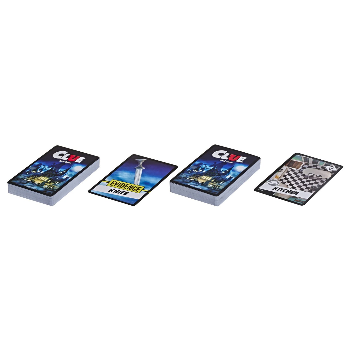 Hasbro Gaming Clue Card Game - 3-4 Player Strategy Game, Ages 8+, 1 Count, Plastic