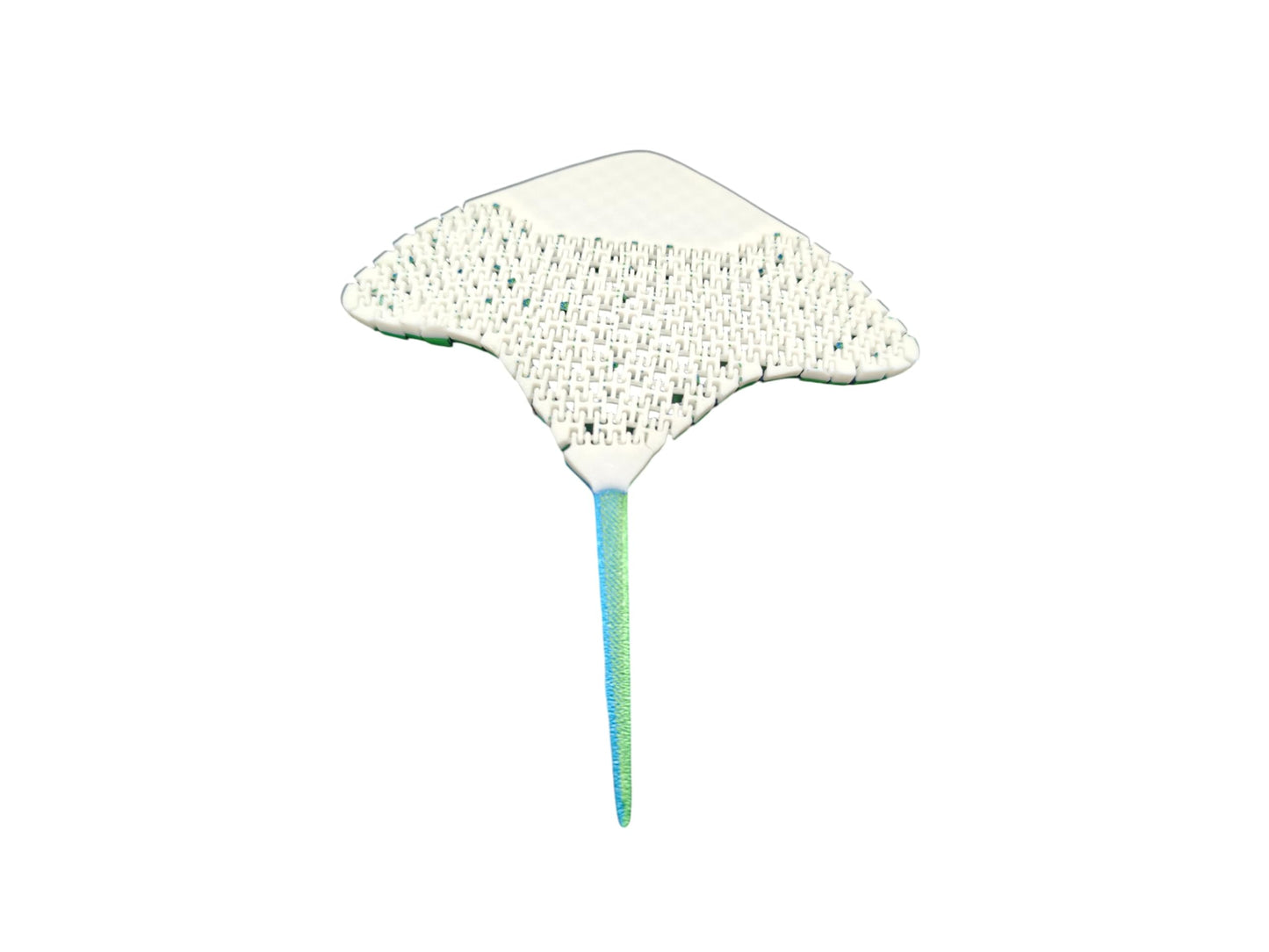 Manta Ray Fidget Toy, Multicolor 3D Printed Articulated, Sensory toy, 3d printed animals (Blue/Green)