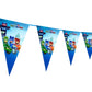 Wow Party Studio Pj Cartoon Theme Happy Birthday Decorations Flag Pennants Buntings Banner  10Ft Long