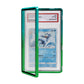 Magenetic Trading Card Slab Protector - enhanced Aluminum Graded Card Showcase  Graded Slab Protector with UV-Resistant Tempered Glass  Personalized Slab Bumper for Collectors  Gradient green