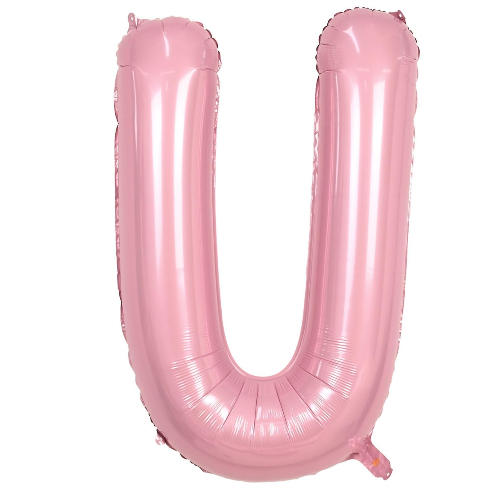 40 Inch Pink Letter Balloons, Large U Letter Balloons Foil Helium Balloons, Mylar Big Single Alphabet U Balloons, Pink Balloon L