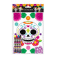 Tiny Mills Day of the Day Coloring Books for Kids with 12 Coloring Books and 48 Crayons, Halloween Party Favors, Dia de Los Muer
