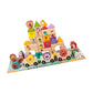 MerishoppWooden Building Blocks Set Magnetic Wooden Train Set For New Year Boys Girls|Baby|Toys For Baby|Developmental Baby Toys