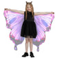 WhiteUniQoon Butterfly Costume Halloween Costumes for Girls Kids, Butterfly Wings Costume Cape Shawl for Girls Fairy Wing (014)