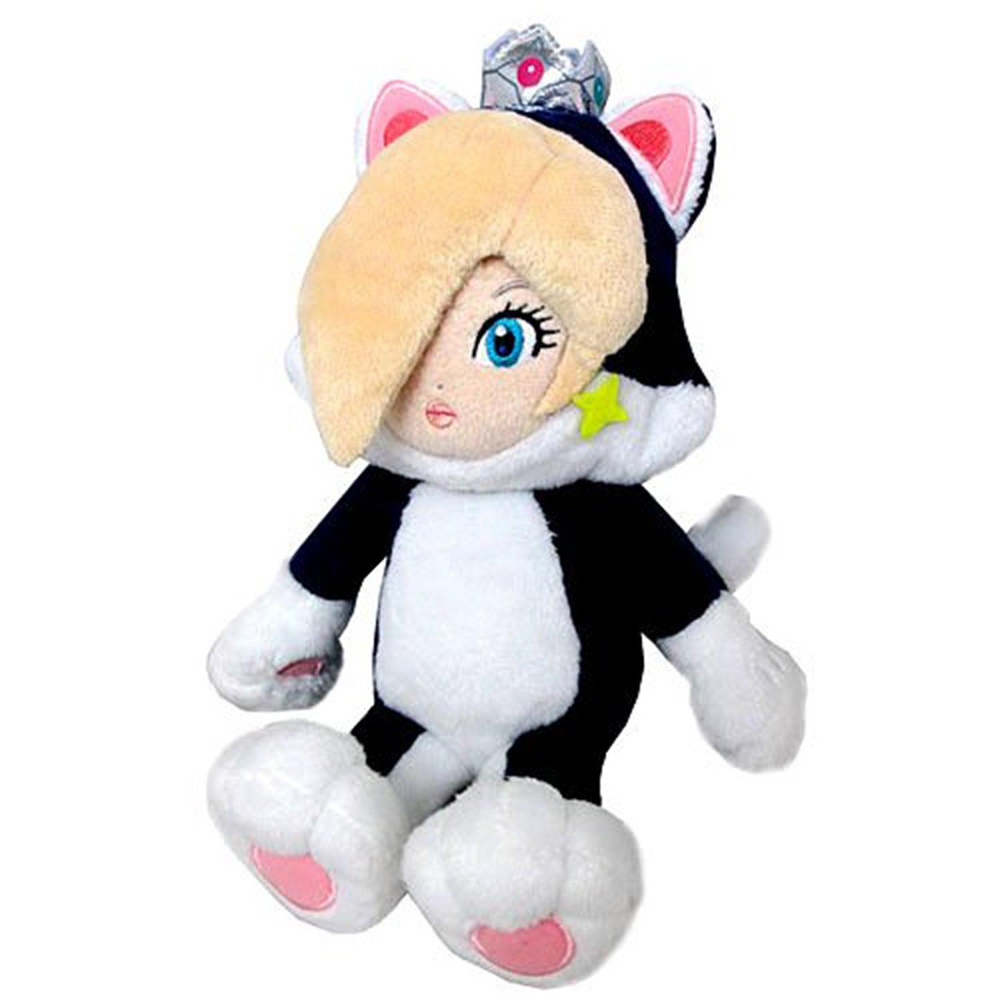 Little Buddy Super Mario 3D World Neko Cat Rosalina Plush Toy - 9.5" Multicolor Soft Stuffed Animal, Model 1387