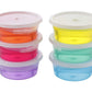 Sk Traderss, Crystal Clay Slime Toy Pack Of 6 Jar