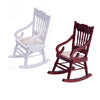 Succuna Dollhouse Miniature Chairs 1 12 Scale Dollhouse Furniture White Red Wooden Rocketing Dining Chairs For Doll House Living