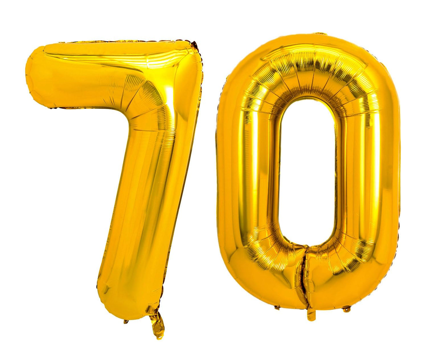 Pigetale 40 Inch Gold 70 Number Balloons Giant Jumbo Large Helium Mylar Foil Golden Number Balloons For Women Men 70Th Birthday