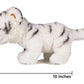 Ice King Bear Baby Tiger Stuffed Animal 10 Inches Cute Plush Toy (White)