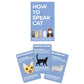 Gift Republic How To Speak Cat Cards - 100 Fun Cards for Cat Lovers, Learn Kitty Language, Multicolor, Model GR490104
