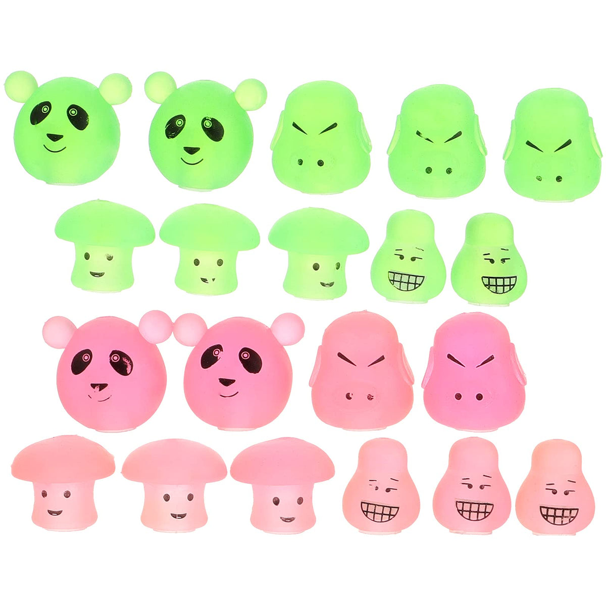 20pcs Cartoon School Soft Pen Cover Cap Neutral Pencil Covers (Mixed Style)