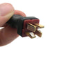 4Pcs No Wire RC Deans T Series Connector 1 Female to 2 Male T Plug in Series Power Connector Adapter for RC Quadcopter Multiroto