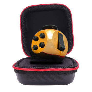 Pilpoc Thefube Fidget Cube - 6 Sided Toy For Adults And Kids - Stress Relief & Focus - Audible/Silent With Carry Case (Quantum R