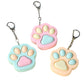 Zioyihan 3 Pcs Cat Paw Fidget Toys Fidget Keychain  Clicker Toys Mini Sensory Toy Anxiety and Stress Relief for Child &mature-themeds