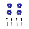 Atomik RC Alloy Hex (12mm x 9mm) for 1:10 Axial Wraith + Other Axial Models - Blue - Replaces Part AX30427, AX30429