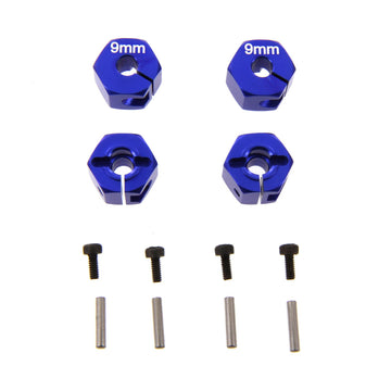 Atomik RC Alloy Hex (12mm x 9mm) for 1:10 Axial Wraith + Other Axial Models - Blue - Replaces Part AX30427, AX30429