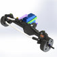 MEUS RACING Capra 1.9 Portal Axles Kit - Isokinetic CVDs, Ackerman Steering, Aluminum Alloy, Standard-Black, Model: MEUS-UTB19